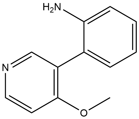 Benzenamine, 2-(4-methoxy-3-pyridinyl)- Structure