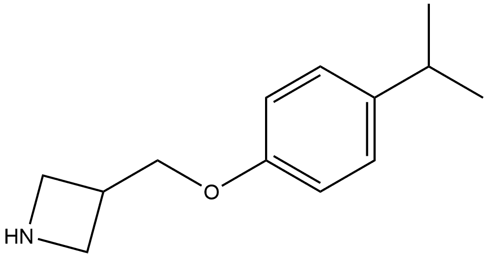3-[[4-(1-Methylethyl)phenoxy]methyl]azetidine 구조식 이미지