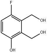 1,2-Benzenedimethanol, 3-fluoro-6-hydroxy- Structure