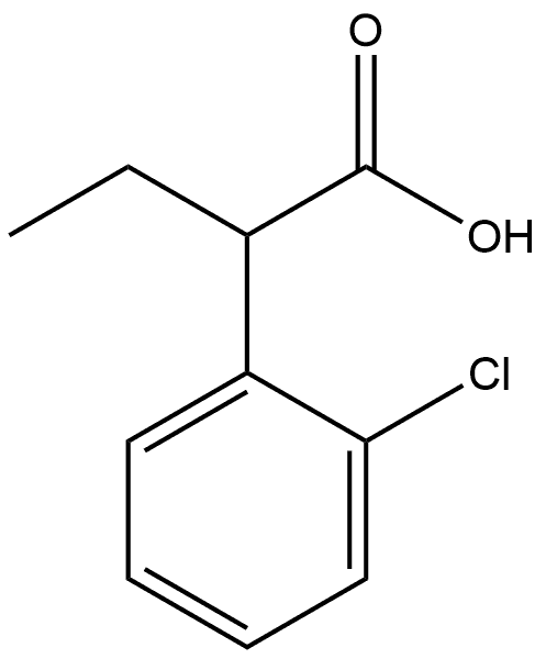 2-(2-Chlorophenyl)butanoic acid 구조식 이미지