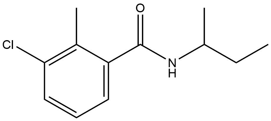 3-Chloro-2-methyl-N-(1-methylpropyl)benzamide Structure