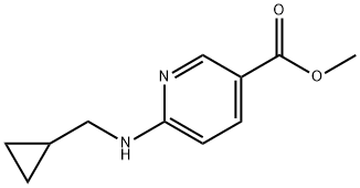 6-[(cyclopropylmethyl)amino]pyridine-3-carboxyla
te Structure