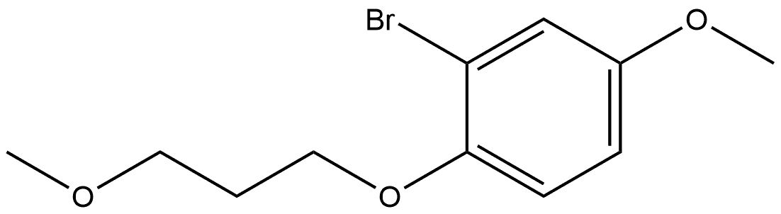 2-Bromo-4-methoxy-1-(3-methoxypropoxy)benzene Structure