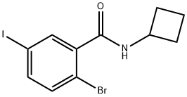 2-Bromo-N-cyclobutyl-5-iodobenzamide Structure