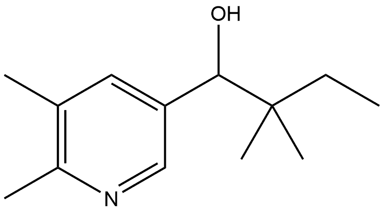 α-(1,1-Dimethylpropyl)-5,6-dimethyl-3-pyridinemethanol Structure