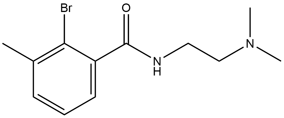 2-Bromo-N-[2-(dimethylamino)ethyl]-3-methylbenzamide Structure