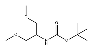 Carbamic acid, N-[2-methoxy-1-(methoxymethyl)ethyl]-, 1,1-dimethylethyl ester 구조식 이미지