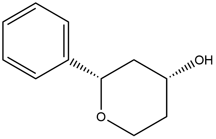 (2S,4R)-Tetrahydro-2-phenyl-2H-pyran-4-ol Structure