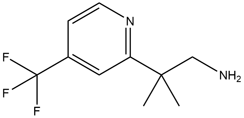 β,β-Dimethyl-4-(trifluoromethyl)-2-pyridineethanamine 구조식 이미지