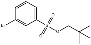 Benzenesulfonic acid, 3-bromo-, 2,2-dimethylpropyl ester Structure