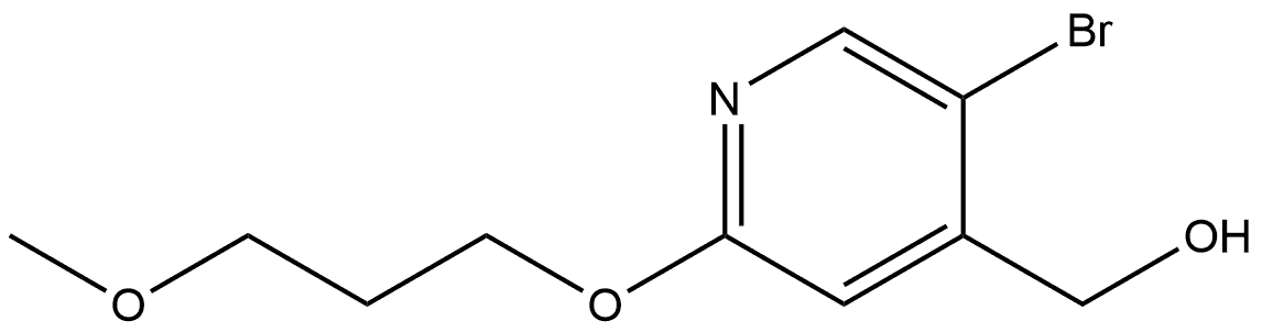 5-Bromo-2-(3-methoxypropoxy)-4-pyridinemethanol Structure