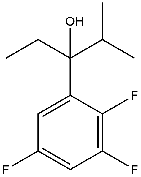 α-Ethyl-2,3,5-trifluoro-α-(1-methylethyl)benzenemethanol 구조식 이미지