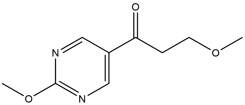 3-Methoxy-1-(2-methoxy-5-pyrimidinyl)-1-propanone Structure