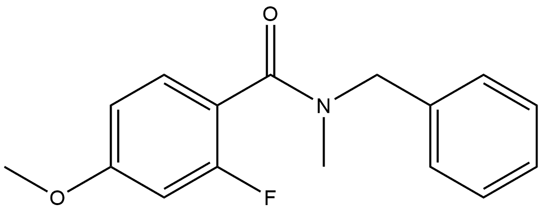 2-Fluoro-4-methoxy-N-methyl-N-(phenylmethyl)benzamide Structure