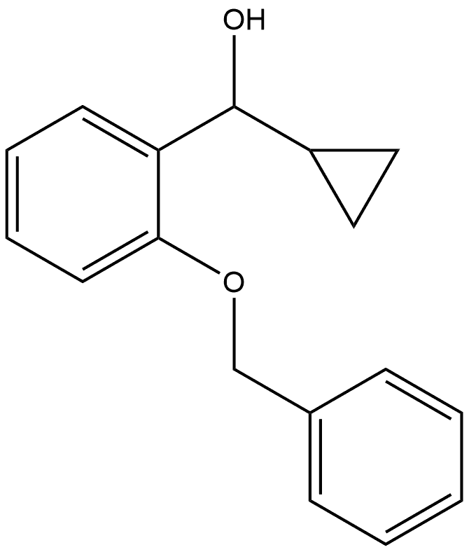 α-Cyclopropyl-2-(phenylmethoxy)benzenemethanol Structure