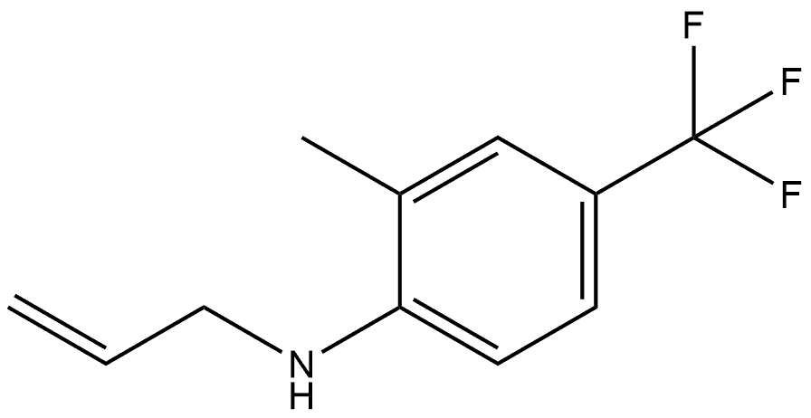 2-Methyl-N-2-propen-1-yl-4-(trifluoromethyl)benzenamine Structure