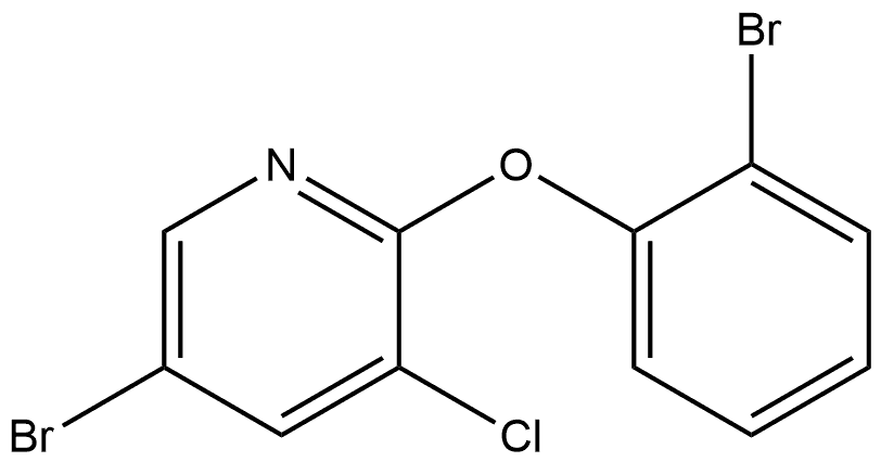 5-Bromo-2-(2-bromophenoxy)-3-chloropyridine Structure