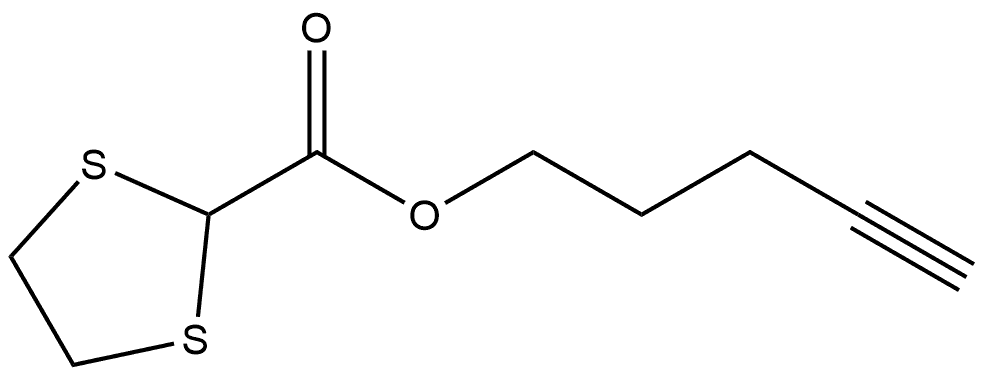 4-Pentyn-1-yl 1,3-dithiolane-2-carboxylate Structure