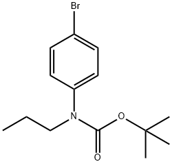 tert-butyl N-(4-bromophenyl)-N-propylcarbamate Structure