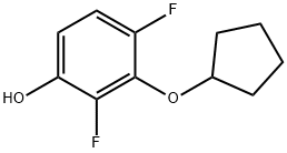 3-(cyclopentyloxy)-2,4-difluorophenol Structure