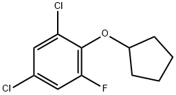 1,5-dichloro-2-(cyclopentyloxy)-3-fluorobenzene Structure