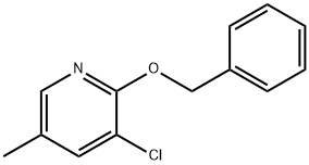2-(benzyloxy)-3-chloro-5-methylpyridine Structure