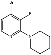 4-bromo-3-fluoro-2-(piperidin-1-yl)pyridine Structure