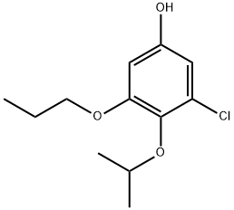 3-Chloro-4-propan-2-yloxy-5-propoxyphenol Structure