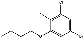 5-bromo-1-butoxy-3-chloro-2-fluorobenzene Structure