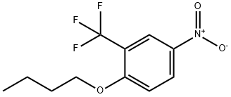 1-butoxy-4-nitro-2-(trifluoromethyl)benzene Structure