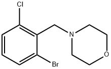 4-[(2-bromo-6-chlorophenyl)methyl]morpholine Structure