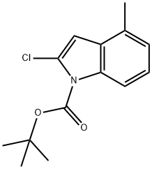 tert-butyl 2-chloro-4-methyl-1H-indole-1-carboxylate Structure