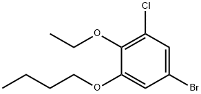 5-bromo-1-butoxy-3-chloro-2-ethoxybenzene Structure