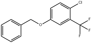 4-(benzyloxy)-1-chloro-2-(trifluoromethyl)benzene Structure