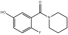 4-fluoro-3-[(piperidin-1-yl)carbonyl]phenol Structure