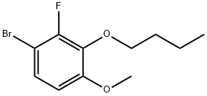 1-bromo-3-butoxy-2-fluoro-4-methoxybenzene Structure