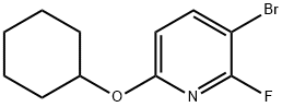 3-bromo-6-(cyclohexyloxy)-2-fluoropyridine Structure