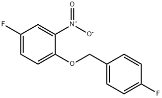 4-fluoro-1-[(4-fluorophenyl)methoxy]-2-nitrobenzene Structure