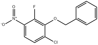 2-(benzyloxy)-1-chloro-3-fluoro-4-nitrobenzene Structure