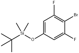 4-bromo-3,5-difluorophenoxy(tert-butyl)dimethylsilane Structure