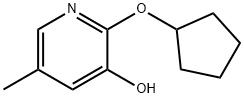 2-(cyclopentyloxy)-5-methylpyridin-3-ol Structure