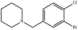 1-[(3-bromo-4-chlorophenyl)methyl]piperidine 구조식 이미지