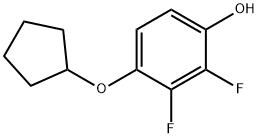 4-(cyclopentyloxy)-2,3-difluorophenol Structure