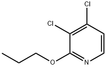 3,4-dichloro-2-propoxypyridine Structure