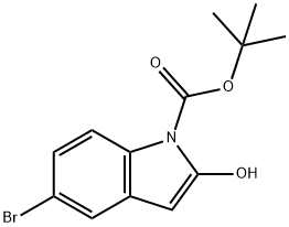 tert-butyl 5-bromo-2-hydroxy-1H-indole-1-carboxylate Structure