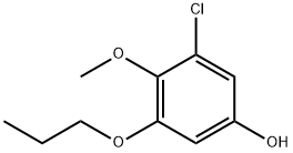 3-Chloro-4-methoxy-5-propoxyphenol Structure