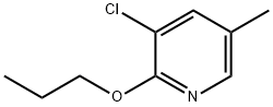 3-chloro-5-methyl-2-propoxypyridine Structure