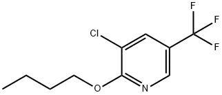 2-butoxy-3-chloro-5-(trifluoromethyl)pyridine Structure