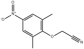 2-(2,6-dimethyl-4-nitrophenoxy)acetonitrile Structure