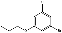 1-bromo-3-chloro-5-propoxybenzene 구조식 이미지